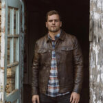 Men Lambskin Iconic Brown Trucker Leather Jacket - Image 5