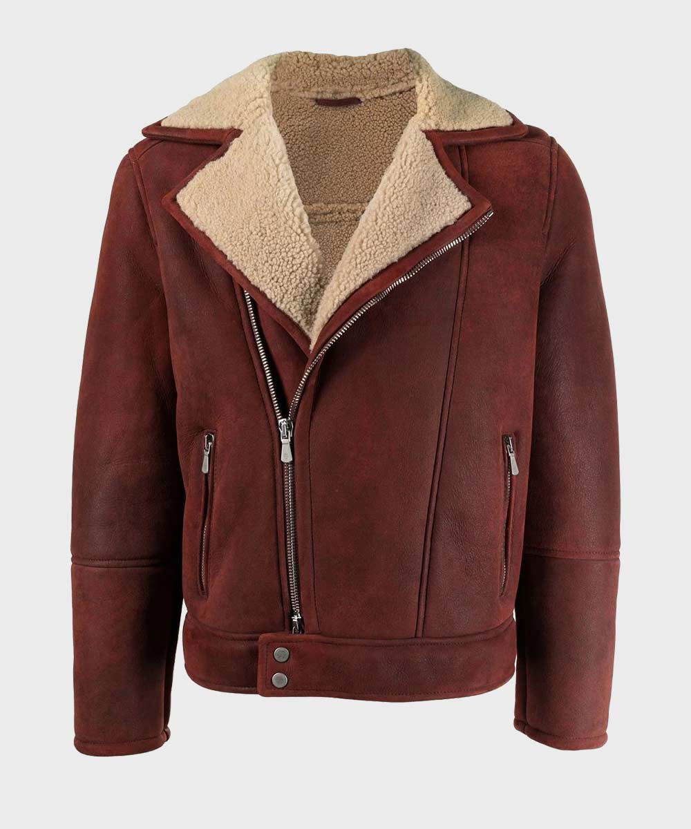Men_s-Shearling-Burgundy-Leather-Jacket.jpg Men’s Shearling Burgundy Leather Jacket - Image 1