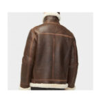 Men’s Aviator Sheepskin Shearling Leather Jacket - Image 2