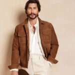 Men's Brown Suede Leather Cowboy Western Jacket - Image 6