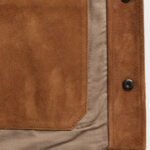 Men's Brown Suede Leather Cowboy Western Jacket - Image 3