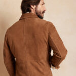 Men's Brown Suede Leather Cowboy Western Jacket - Image 5