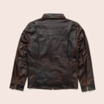 Men's Classic Brown Flight Leather Jacket - Image 2