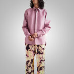 Men's Pink Skinny Leather Shirt - Image 2