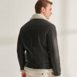Men's RAF Black B3 Sheepskin Shearling Aviator Jacket - Image 2
