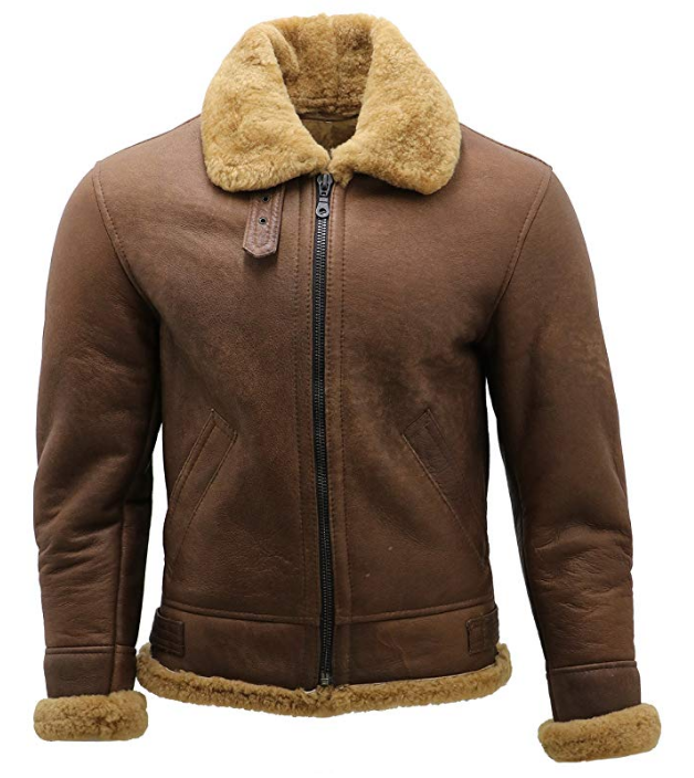 Mens-B3-Shearling-Leather-Flying-Aviator-Jacket.png Mens B3 Shearling Flying Aviator Jacket - Image 1