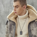 New Mens 2022 RAF Double Collar Waxed RAF Flying Sheepskin Shearling Jacket Coat - Image 3