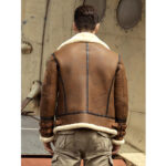 New Mens B3 Airforce Sheepskin Shearling Leather Jacket - Image 2