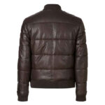 BOWEN LEATHER PUFFER BOMBER JACKET - Image 3