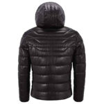 Men’s Real Leather Jacket Puffer Hooded Quilted Design 2021 - Image 3