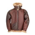B-3 Bomber 1941 Pearl Harbor Brown Leather Jacket - Image 2
