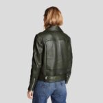 Raqeul Black Biker Leather Jacket - Image 3