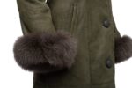 Caitlan's Shearling Sheepskin Long Coat with Fox Fur Trim - Image 3