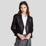 Vienna Black Biker Leather Jacket - Image 2