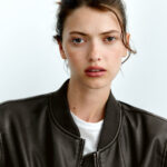 Women Black Aviator A1 Bomber Jacket - Image 3