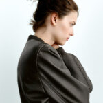Women Black Aviator A1 Bomber Jacket - Image 4