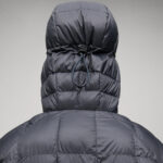 Women Black Enclosed Hooded Parka Jacket - Image 4