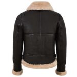 Women Flying Aviator Real Sheepskin Leather Jacket - Image 3