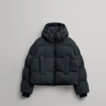 Women Mate Black Winter Puffer Jacket