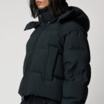 Women Mate Black Winter Puffer Jacket - Image 4