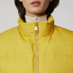 Women Yellow Sleeveless Puffer Vest - Image 6
