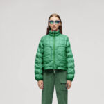Women's Green Down Puffer Jacket - Image 4