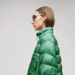 Women's Green Down Puffer Jacket - Image 3