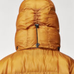 Women's Inferno Yellow Hooded Puffer Jacket - Image 7