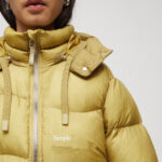 Women's Simple Yellow Puffer Jacket - Image 2