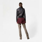 Women's Black B3 Sheepskin Shearling Aviator Motorbike Leather Jacket - Image 3