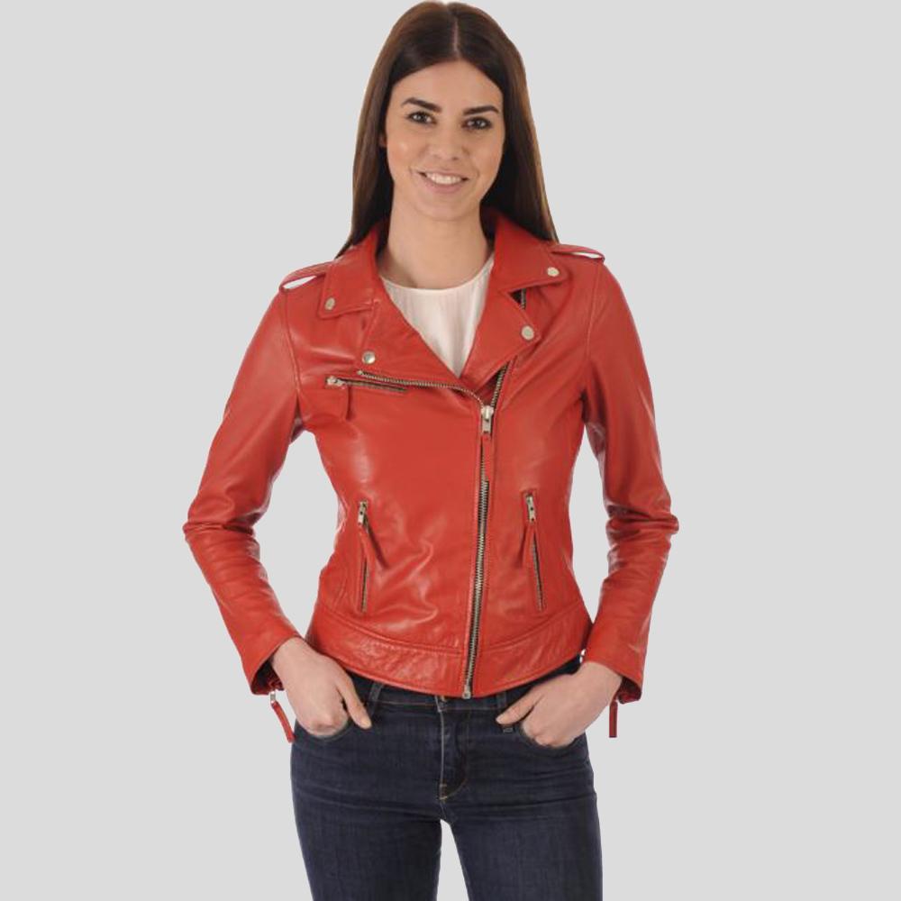 biker-leather-jacket-callie-red-1.jpg Callie Red Biker Leather Jacket - Image 1