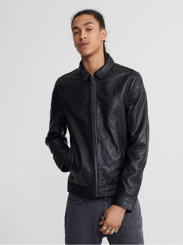 casual-black-leather-jacket-for-men-1-600x800-1.jpg Black Leather Jacket - Image 1
