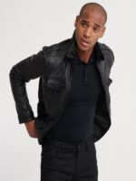 Black Leather Jacket - Image 2