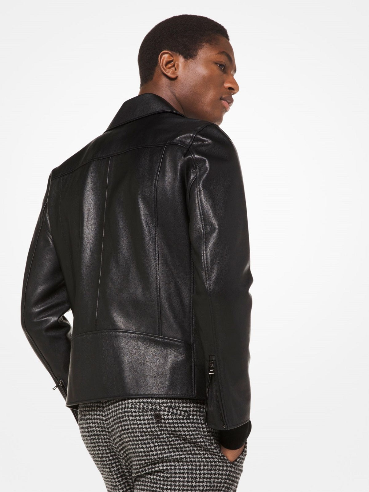 men-black-grained-jacket.jpg Black Leather Jacket - Image 1