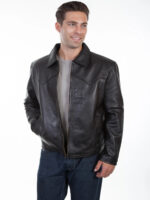 Black Leather Jacket - Image 2