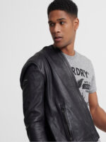Black Leather Jacket - Image 2