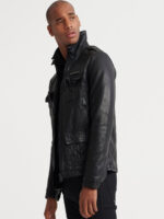 Black Leather Jacket - Image 3