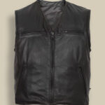 Men Matte Black Vest