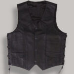 Men Cowhide Leather Vest
