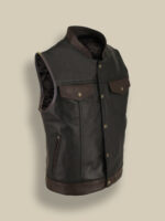 Brown Leather Jacket - Image 2