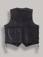 Men Cowhide Leather Vest - Image 2