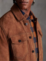 Brown Leather Jacket - Image 3