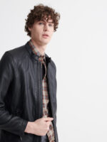 Black Leather Jacket - Image 2