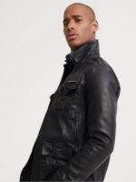 Black Leather Jacket - Image 5