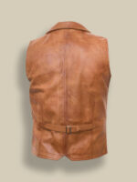 Men Tan Brown Vest - Image 2