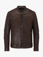 Brown Leather Jakcet - Image 3