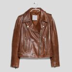 Emma Brown Motorcycle Leather Jacket - Image 2