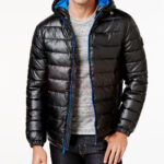 Leather Puffer Coat