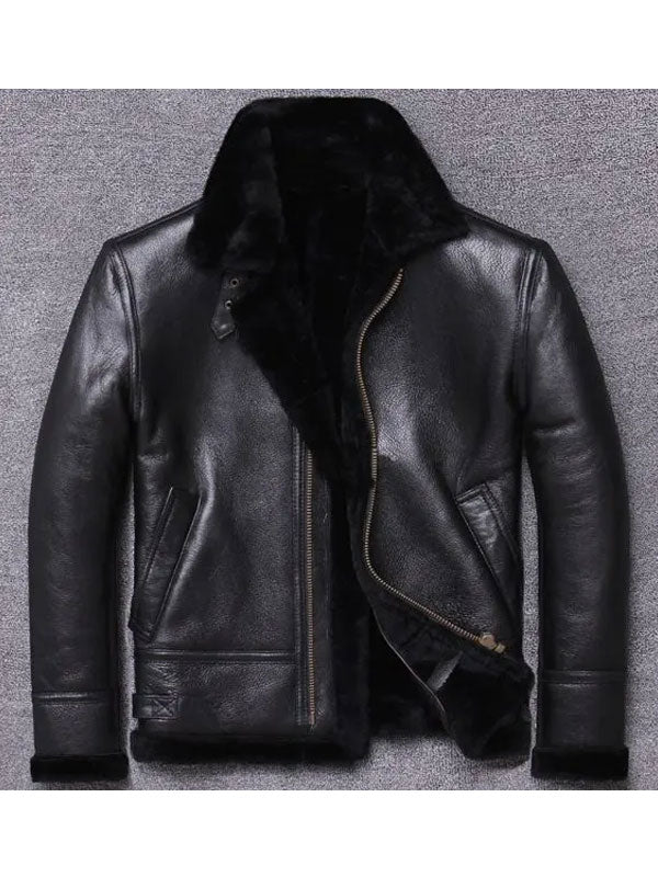 shearling-leather-coat-1_0d6a2082-6a67-4f4b-86bf-635a168ad252.jpg Mens Sheepskin Winter Fur Coat Jacket - Image 1