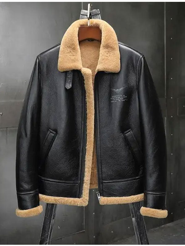 shearling-leather-coat-1_6430cd56-8210-4299-8755-625aff71f501.jpg Mens Thick Winter Motorcycle Shearling Fur Leather Jacket Coat - Image 1